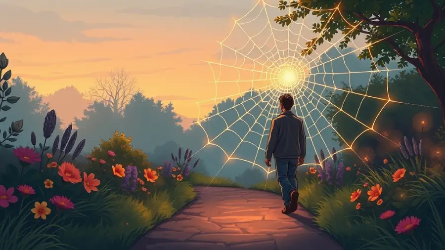 The Spider’s Web Across My Path – A Story of Patience, Presence, and Quiet Persistence