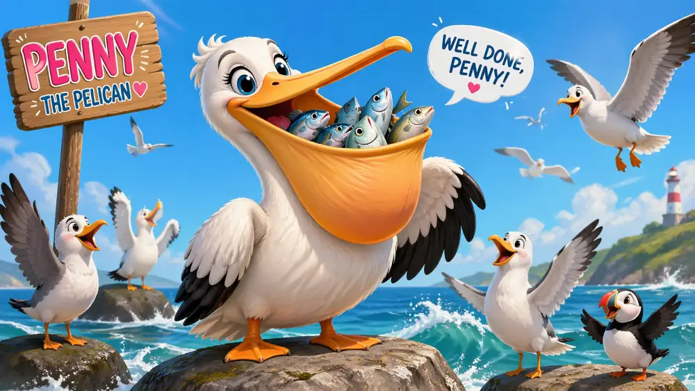 Penny the Pelican and the Pouch That Saved the Day
